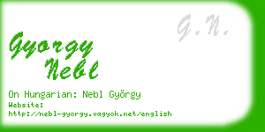gyorgy nebl business card