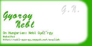 gyorgy nebl business card